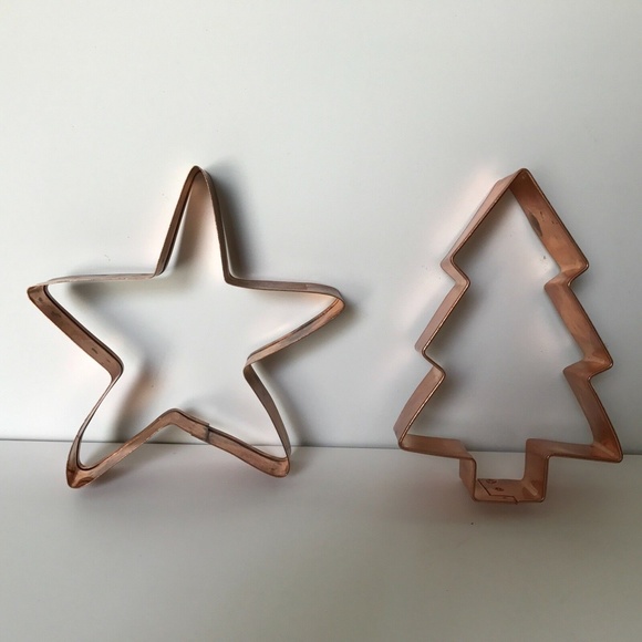 Copper Heavy Duty Tree & Star Cookie Cutters 5" - Picture 2 of 6